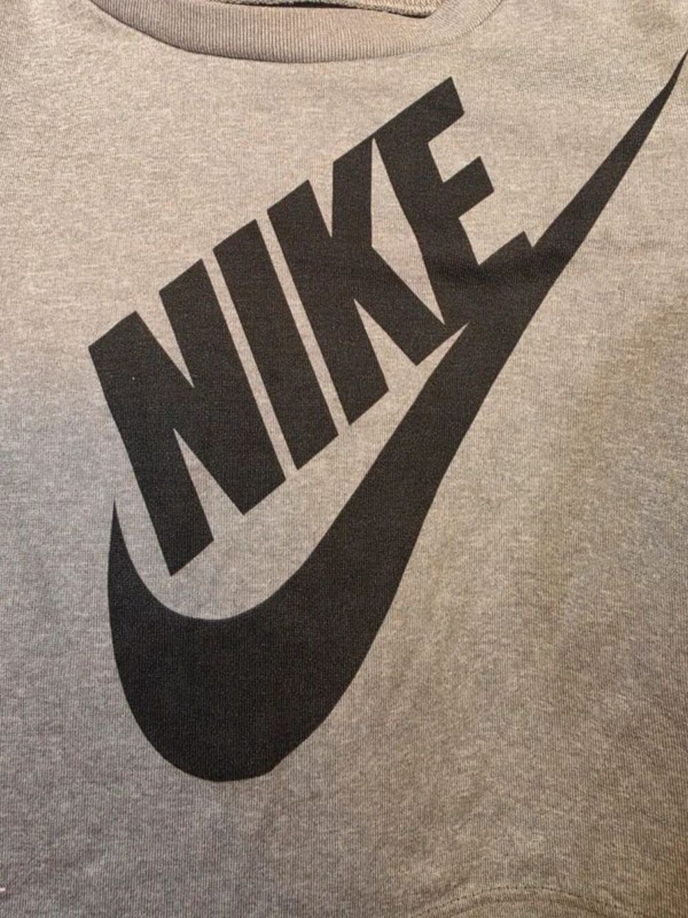 Nike Baby Boys Heather Grey Big Logo Dri-FIT T-Shirt - Size 12M - Picture 3 of 7